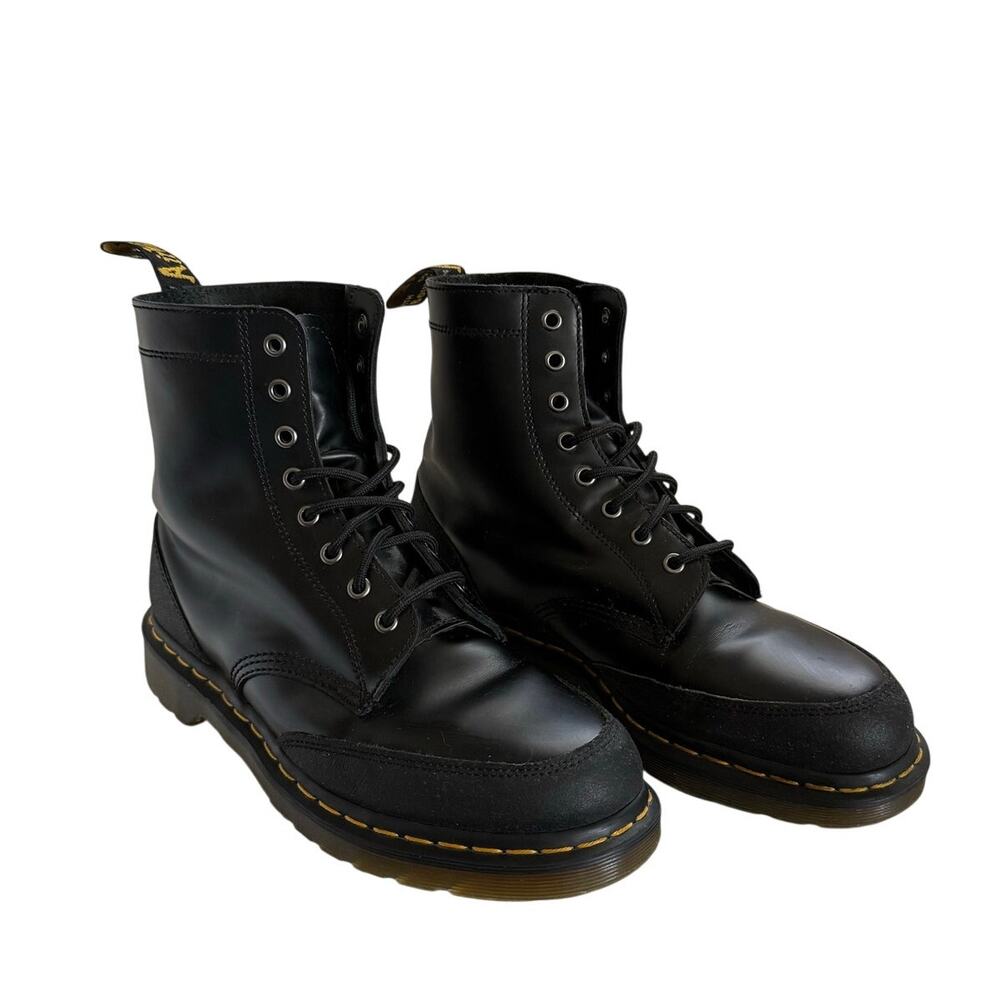 Dr Martens 8761 BXB Mens 11 Black Leather Steel Toe 10 Eye Bex Combat Boots